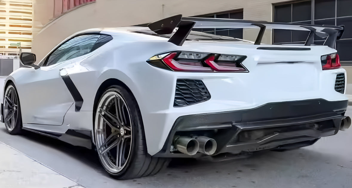 Vero Motorsport Chevrolet Corvette C8 carbon fibre wing, reverse view