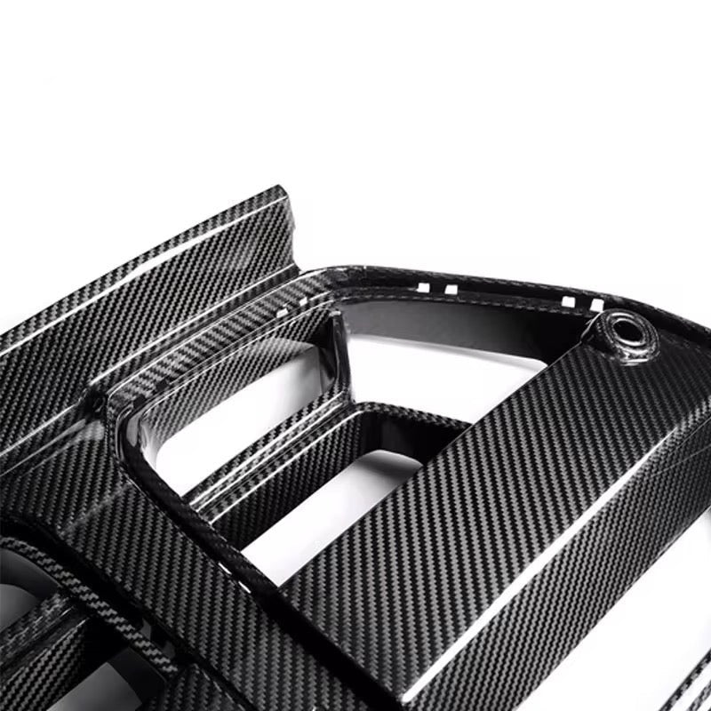 Vero Motorsport BMW G80 M3 G82 M4 CSL style carbon fibre grille, with ACC, close-up