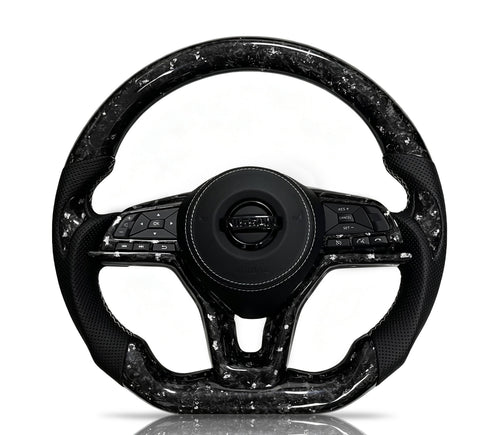 Nissan Forged Carbon Fibre & Perforated Leather Steering Wheel