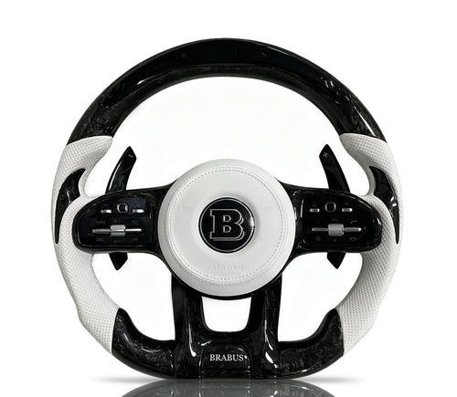 Mercedes-Benz Forged Carbon Fibre & Perforated Leather Steering Wheel (Design 38)