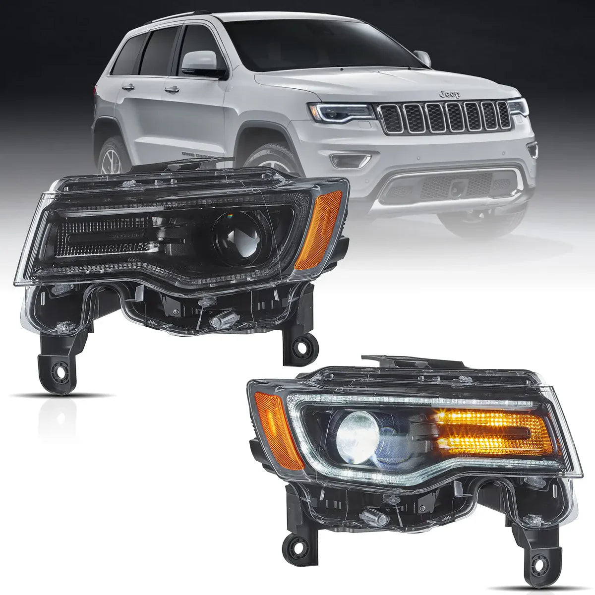 VLAND 2014-2021 JEEP GRAND CHEROKEE (WK2) SEQUENTIAL LED HEADLIGHTS