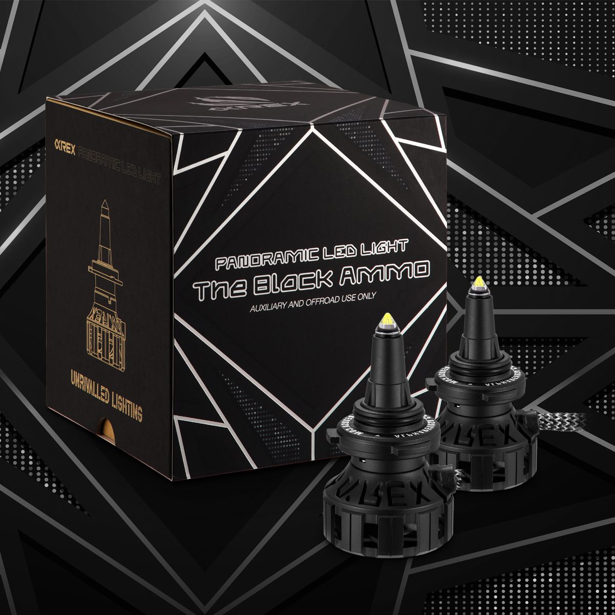 AlphaRex AlphaRex Black Ammo Panoramic LED light bulbs