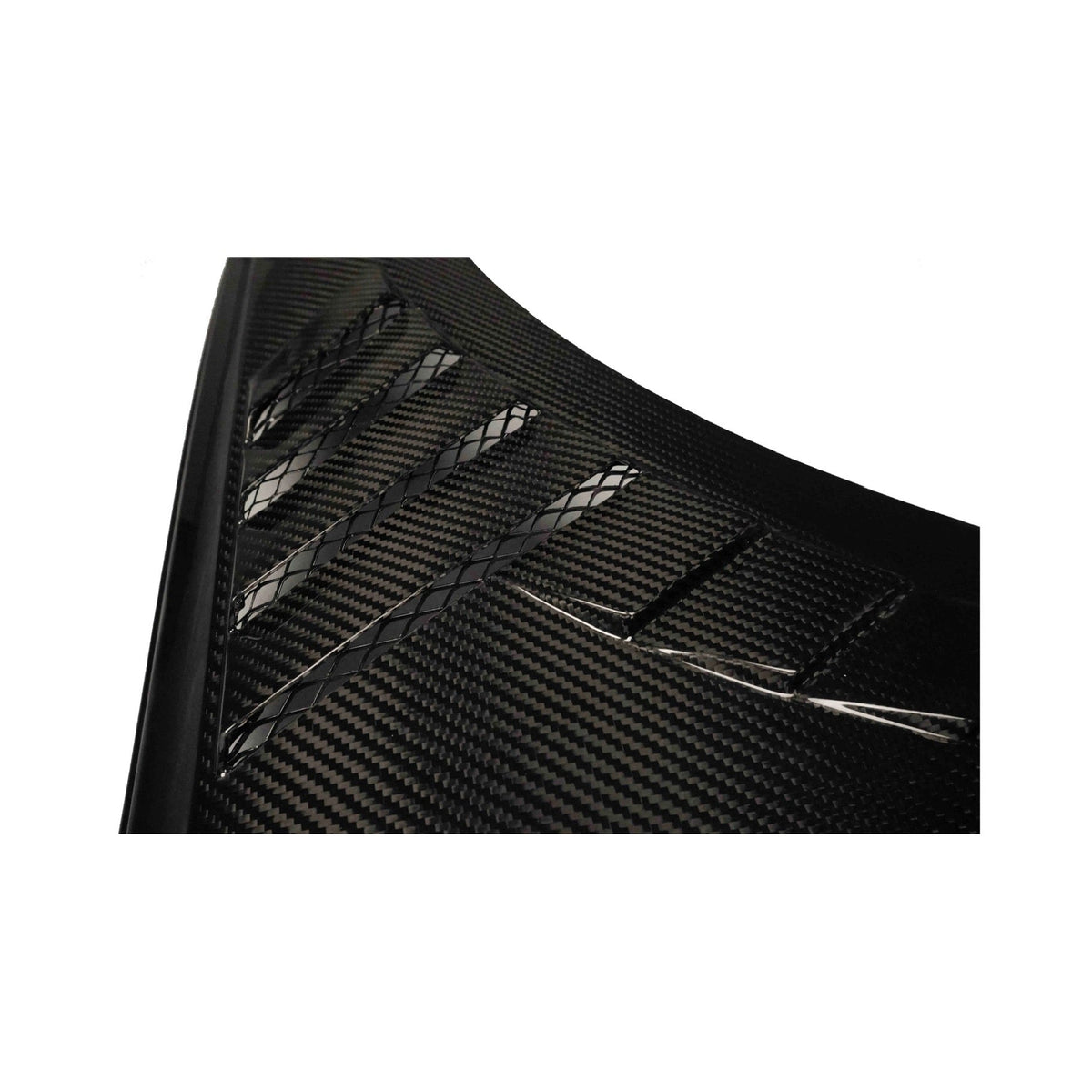Vero Motorsport Audi A3 S3 carbon fibre front fenders, close-up detail