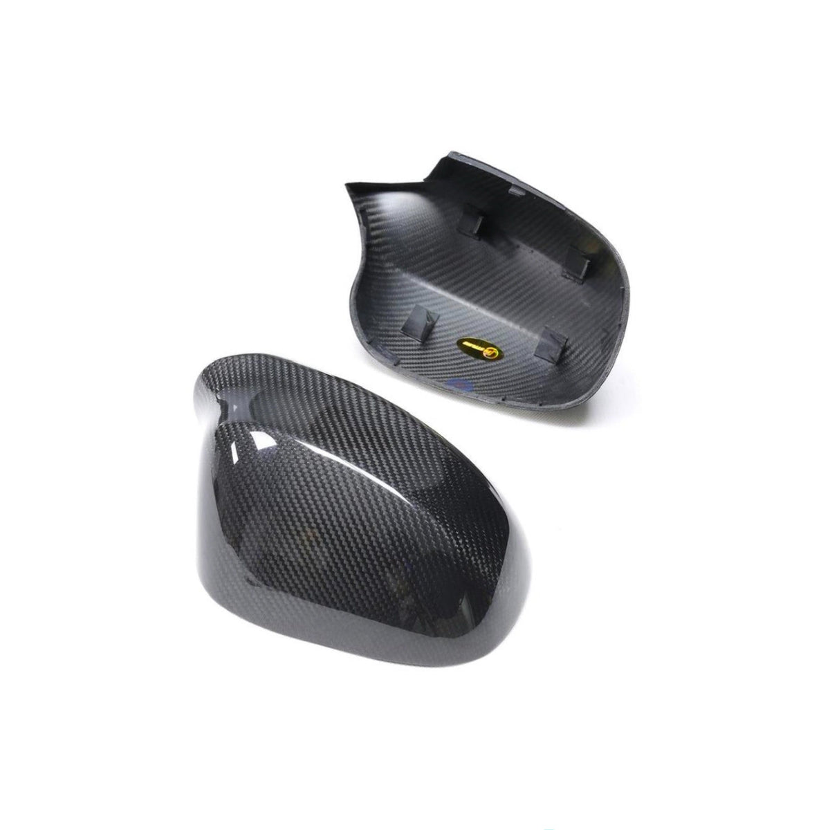 Vero Motorsport BMW E87 E82 E88 E90 E92 E93 carbon fibre mirror caps, detail view