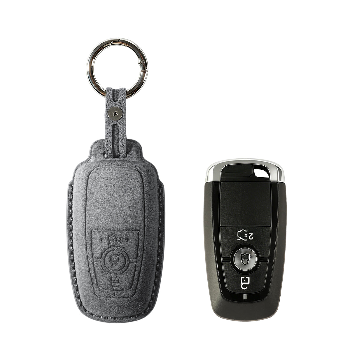 Vero Motorsport Ford Alcantara key cover Type B fitted view