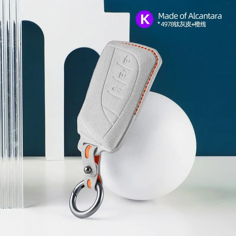 Vero Motorsport Lexus Alcantara key cover Type K angle view