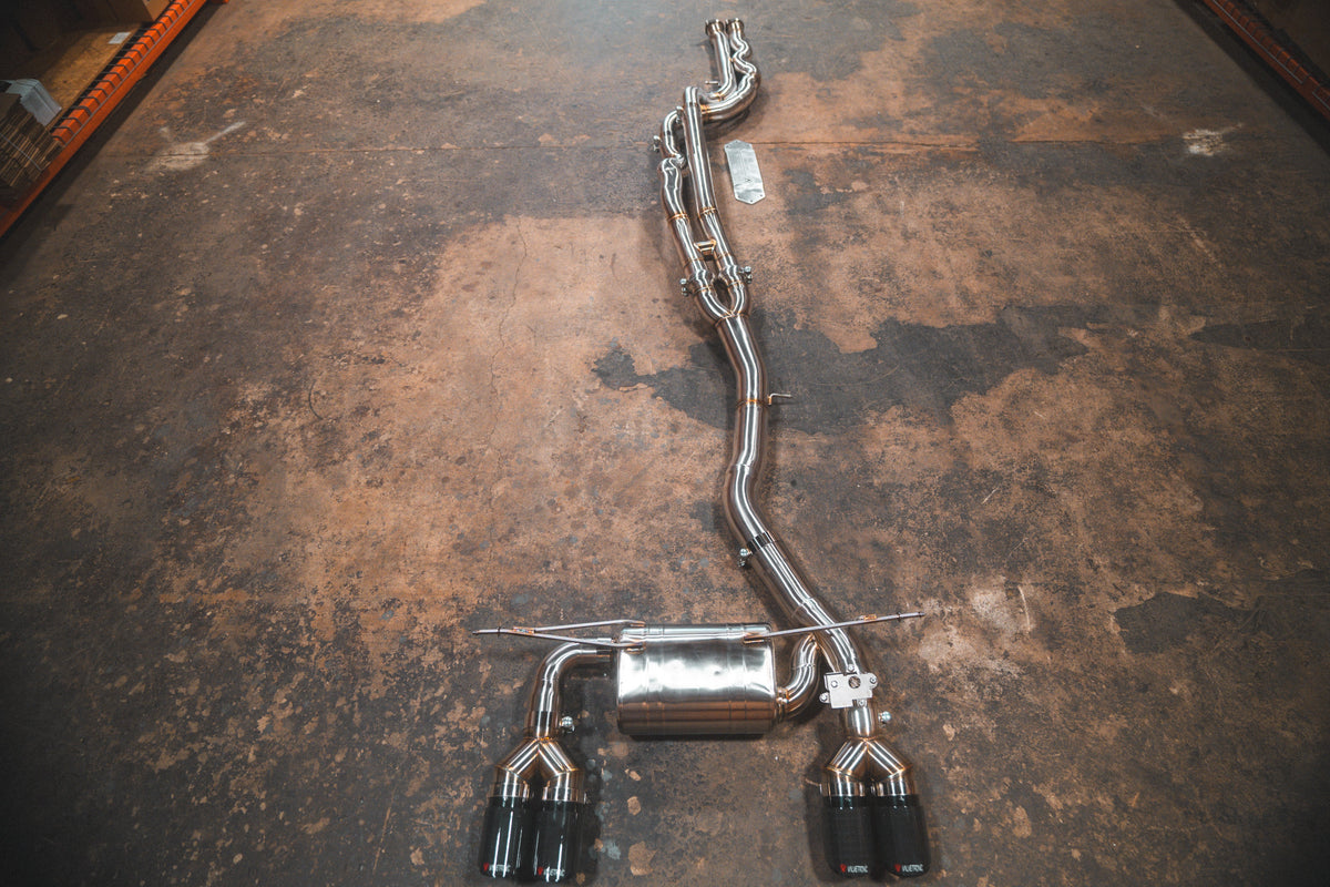 Valvetronic Designs equal-length valved exhaust for BMW F8x M3 M4