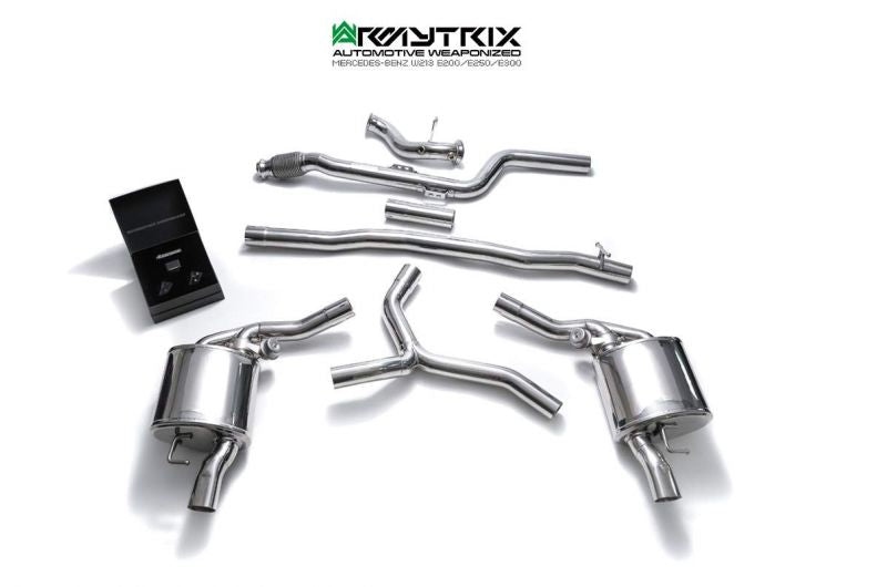 Armytrix Stainless Steel Valvetronic Cat Back Exhaust System Mercedes E200/E250/E300 W213 Saloon/Estate 16+