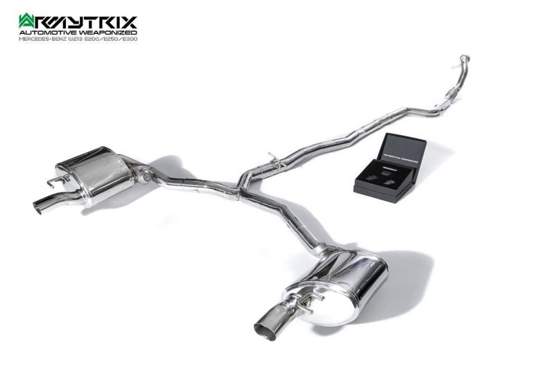 Armytrix Stainless Steel Valvetronic Cat Back Exhaust System Mercedes E200/E250/E300 W213 Saloon/Estate 16+