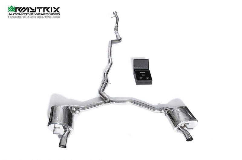Armytrix Stainless Steel Valvetronic Cat Back Exhaust System Mercedes E200/E250/E300 W213 Saloon/Estate 16+