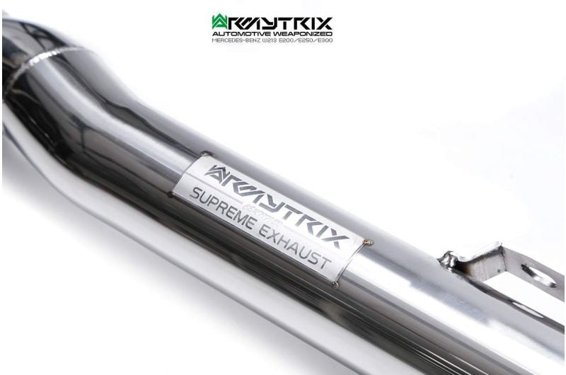 Armytrix Stainless Steel Valvetronic Cat Back Exhaust System Mercedes E200/E250/E300 W213 Saloon/Estate 16+
