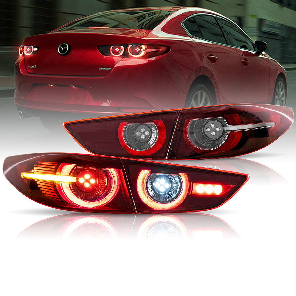 Tail Lights for 2019-2021 Mazda 3 Axela Sedan