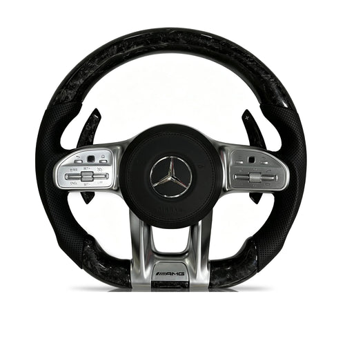 Mercedes-Benz Forged Carbon Fibre & Perforated Leather Steering Wheel (Design 42)