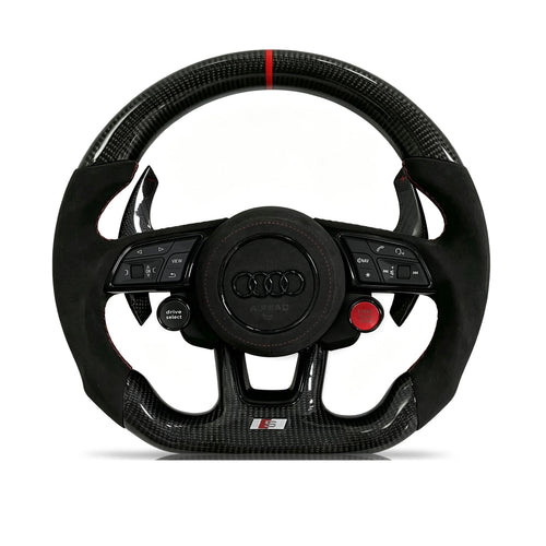 Audi Carbon Fibre & Alcantara Steering Wheel (Design 08)