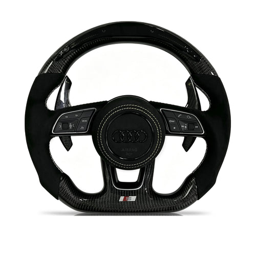 Audi Carbon Fibre & Alcantara Steering Wheel (Design 10)