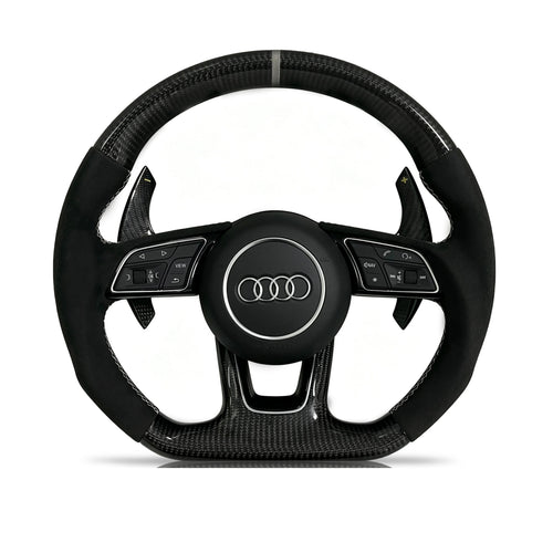 Audi Carbon Fibre & Alcantara Steering Wheel (Design 11)