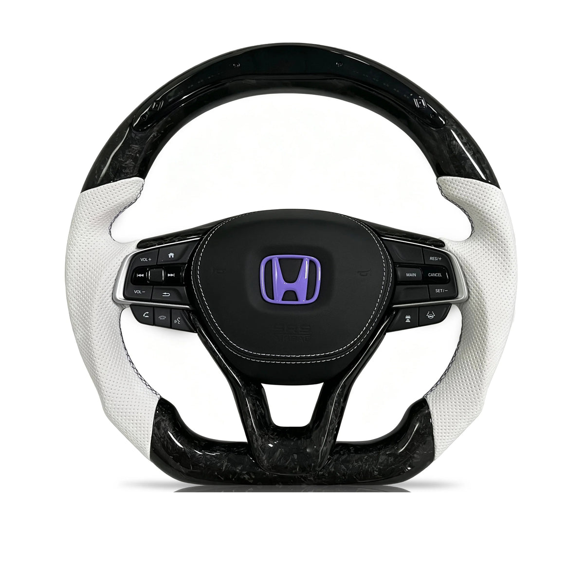 Vero Motorsport Honda forged carbon fibre perforated leather steering wheel Design 2