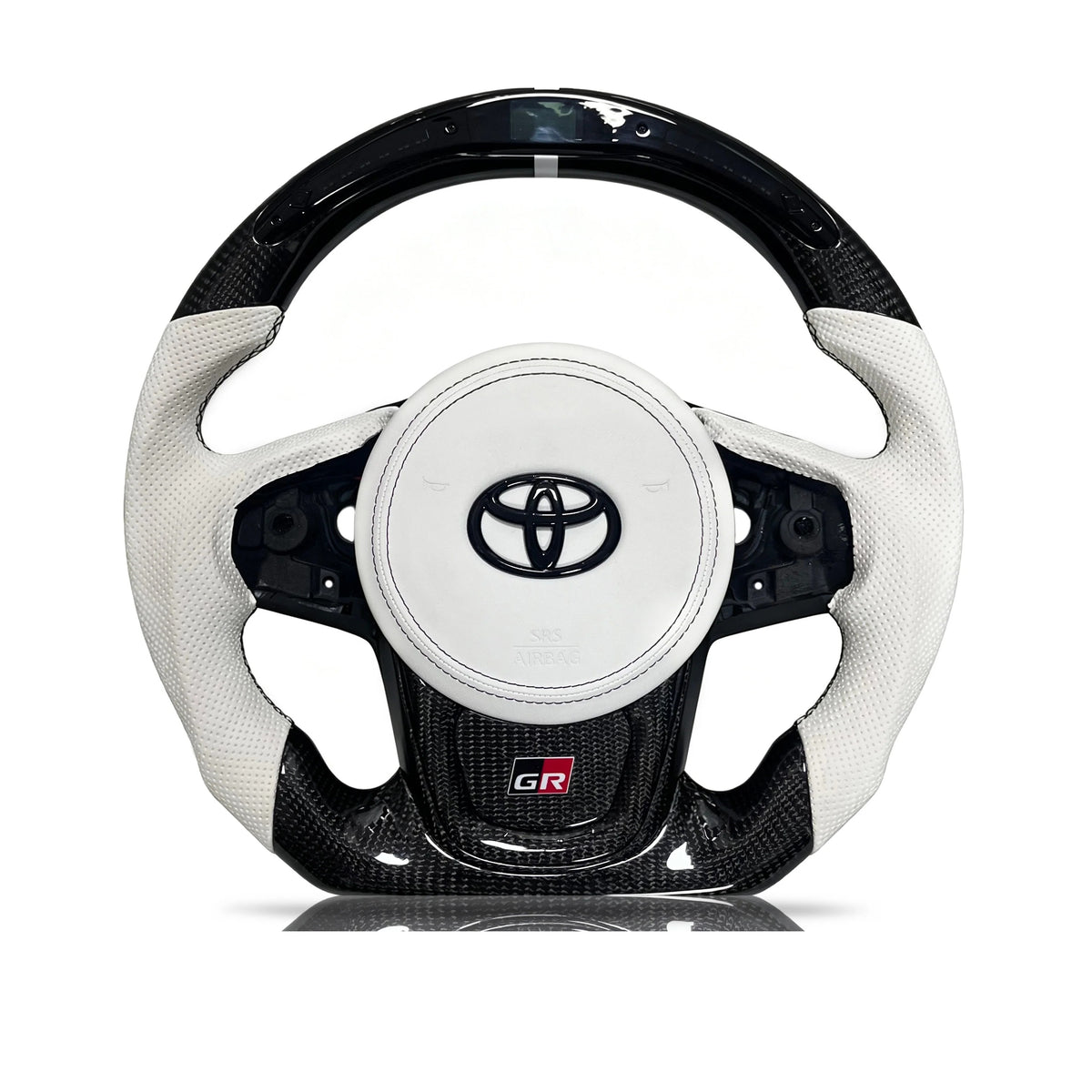 Vero Motorsport Toyota GR Supra carbon fibre perforated leather steering wheel Design 12