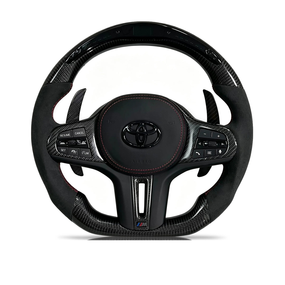 Vero Motorsport Toyota GR Supra carbon fibre Alcantara steering wheel Design 10