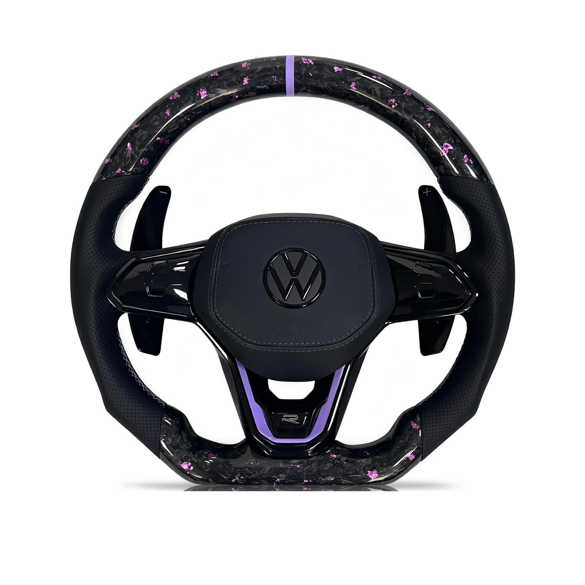 Vero Motorsport Volkswagen Golf forged carbon fibre perforated leather steering wheel Design 21