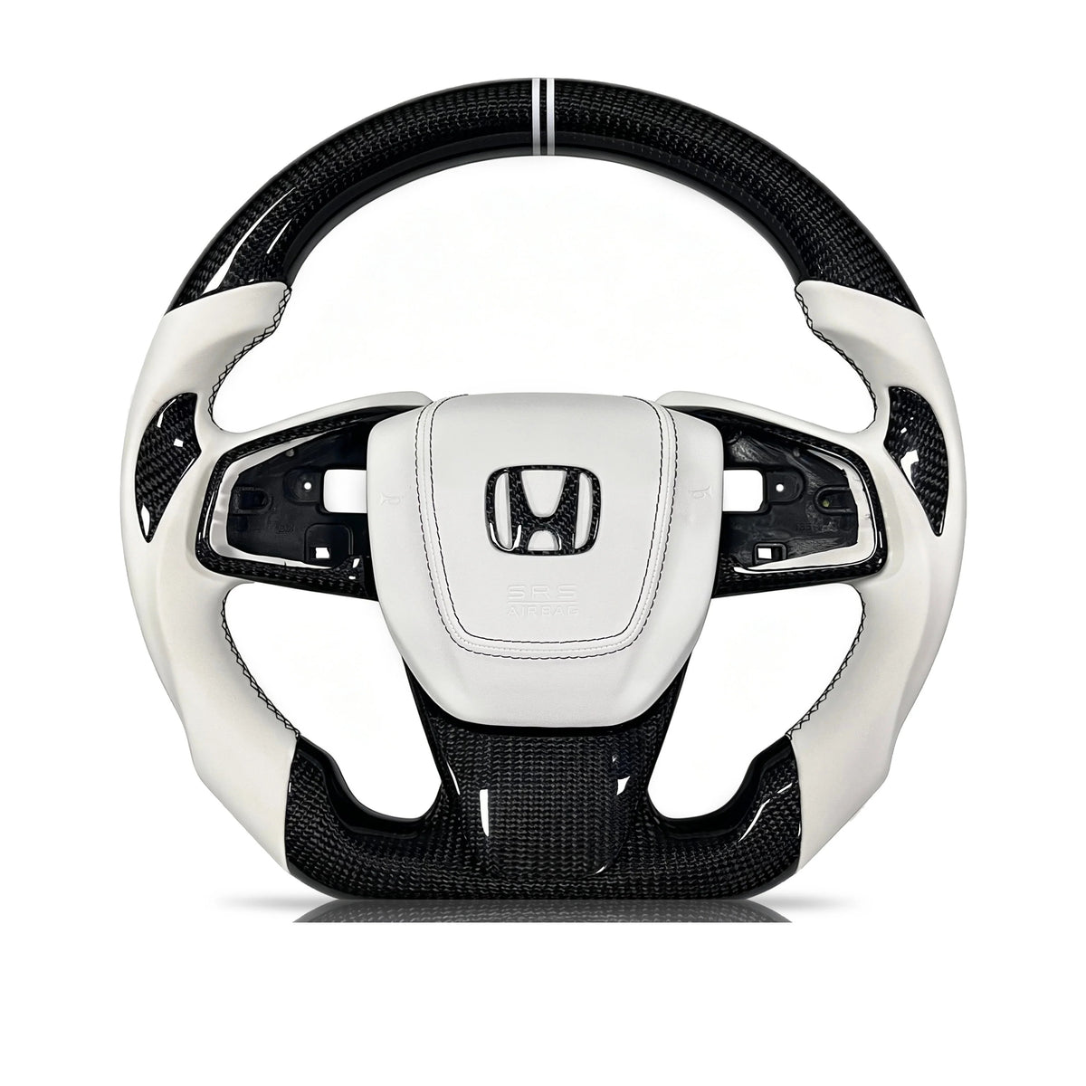 Vero Motorsport Honda carbon fibre smooth leather steering wheel Design 9