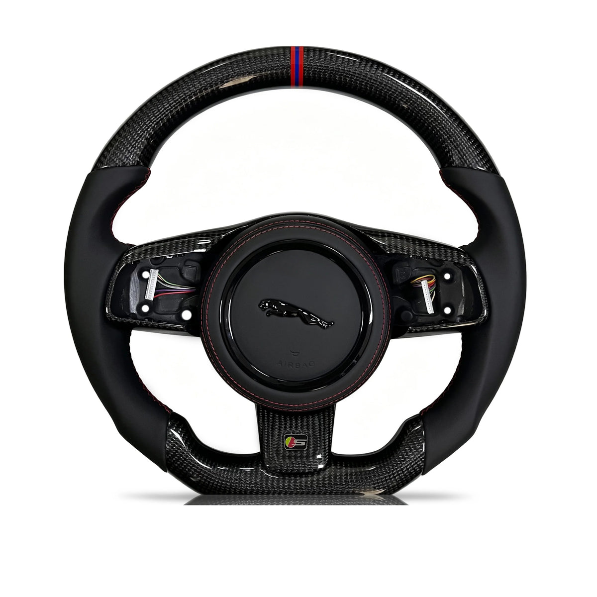 Vero Motorsport Jaguar carbon fibre smooth leather steering wheel Design 7